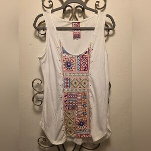 Johnny Was Embroidered Top